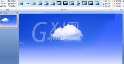 PPT设计一个白云由远处慢慢飘过的动画的操作方法截图
