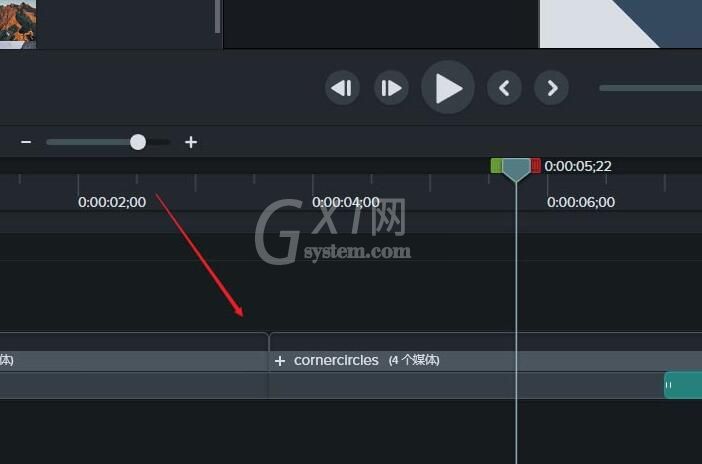 Camtasia Studio给素材插入过渡效果的详细步骤截图