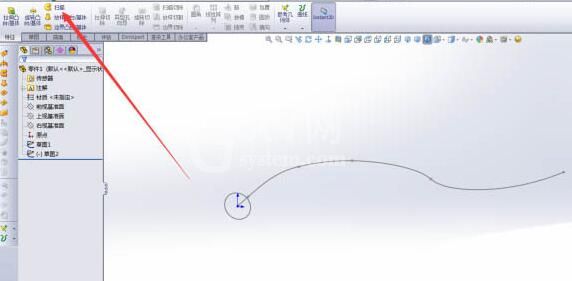 Solidworks建模弯曲的管道的操作教程截图