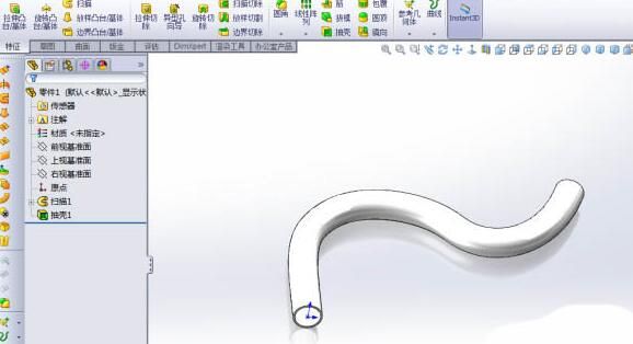 Solidworks建模弯曲的管道的操作教程截图