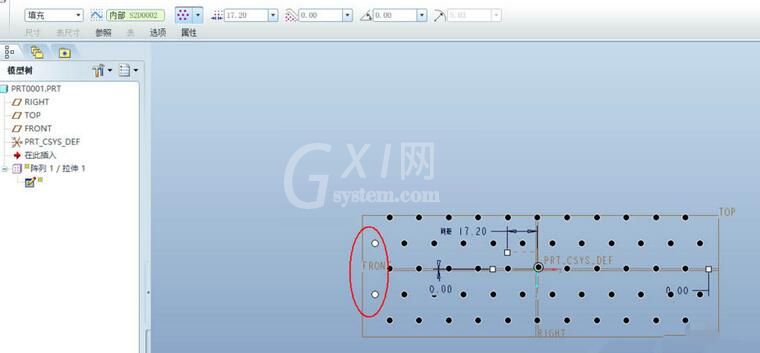 Proe建模六边形镂空物体的详细教程截图