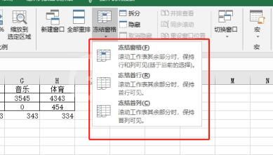 Excel冻结指定的行和列的详细方法截图