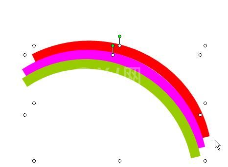 PPT怎样制作一个圆弧形彩虹 PPT制作一个圆弧形彩虹的操作步骤截图