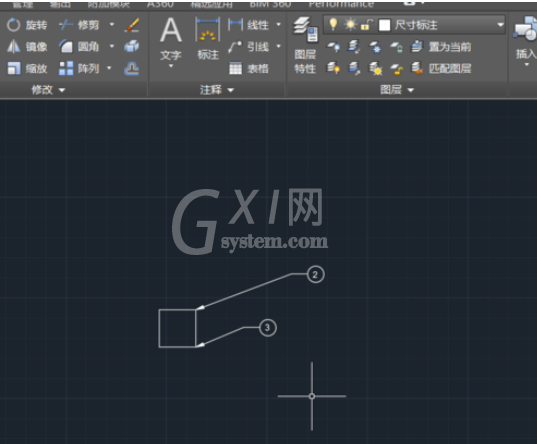 AutoCAD2016标注公用指引线序号的具体方法截图