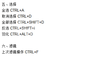 PS常用快捷键有哪些？PS常用快捷键大全截图