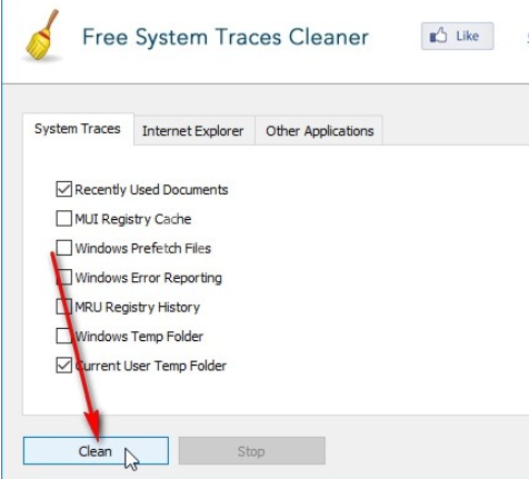 Free System Traces Cleaner怎么删除系统痕迹 Free System Traces Cleaner清理系统教程截图