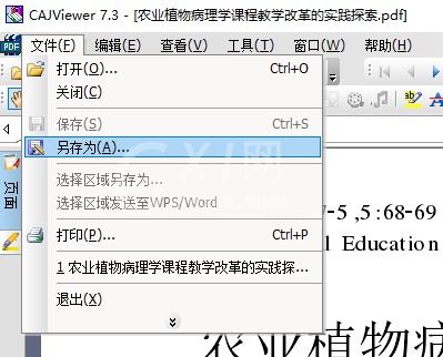 cajviewer怎么转换成word cajviewer转换成word方法截图