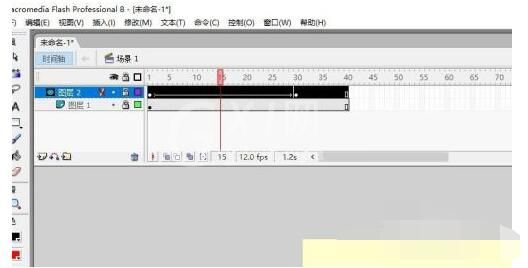 flash8如何制作文字逐行显示?flash8制作文字逐行显示的方法截图