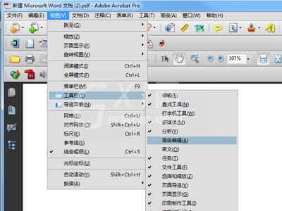 adobe acrobat x pro怎么修改文字?adobe acrobat x pro修改文字方法如下截图