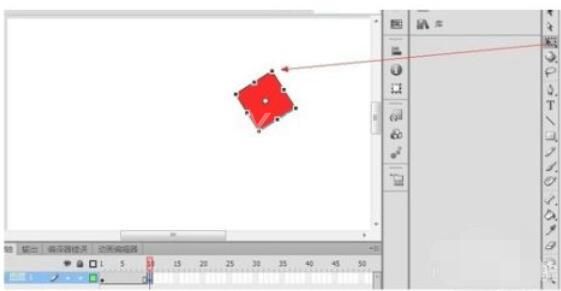 flash cs6如何创建补间动画?flash cs6创建补间动画的方法截图
