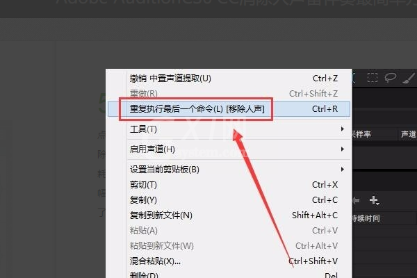 adobe audition cs6怎么消除人声?adobe audition cs6消除人声技巧方法截图