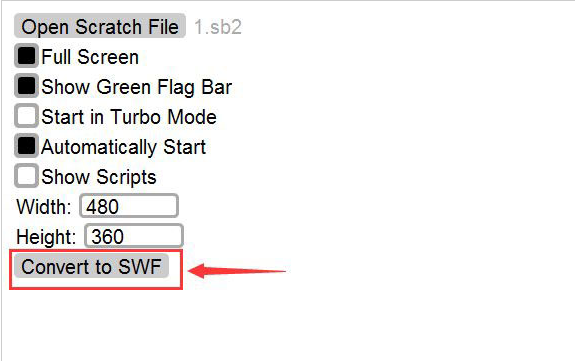 scratch如何转换swf格式?scratch转换swf格式方法步骤截图