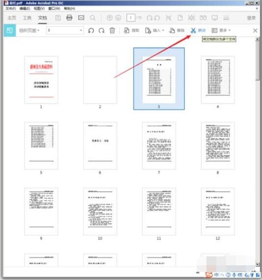 adobe acrobat reader dc怎么拆分pdf?adobe acrobat reader dc拆分pdf的方法截图