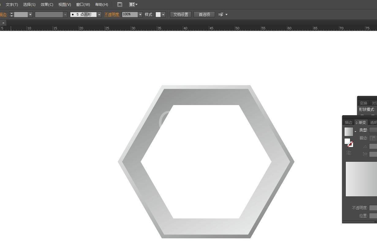 ai如何画六边形并添加立体感 ai六边形立体效果的制作方法截图