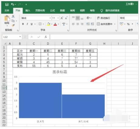 Excel2019如何制作直方图?Excel2019直方图绘制方法截图