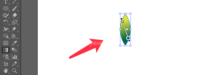 AI怎么快速画渐变色的叶子图案? AI快速画渐变色的叶子图案教程截图