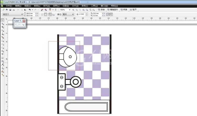 CorelDRAW如何画房屋厕所平面图?CorelDRAW画房屋厕所平面图教程截图