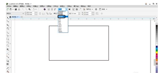 coreldraw 2018如何使用缩放级别?coreldraw 2018使用缩放级别的方法截图