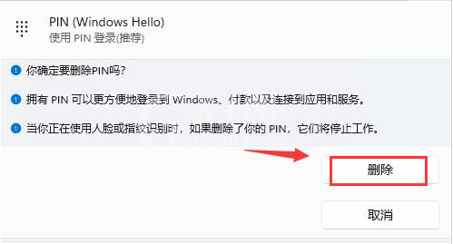 Windows11如何删除PIN码?Windows11删除PIN码步骤截图