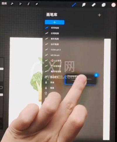 Procreate怎么移动多个笔刷？Procreate移动多个笔刷的方法截图