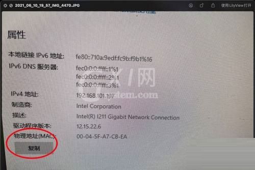 Win11如何复制网络属性能？Win11复制网络属性能方法截图