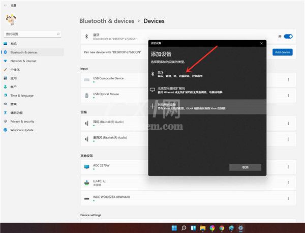 Win11怎么连接蓝牙音箱?Win11连接蓝牙音箱方法截图