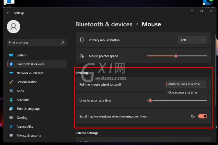如何更改Win11中鼠标设置?更改Win11中鼠标设置方法截图