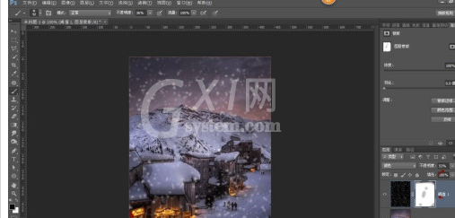 Photoshop怎么制作下雪特效？Photoshop制作下雪特效教程截图