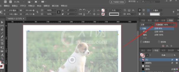 Indesign如何调整对象透明度?Indesign调整对象透明度教程截图