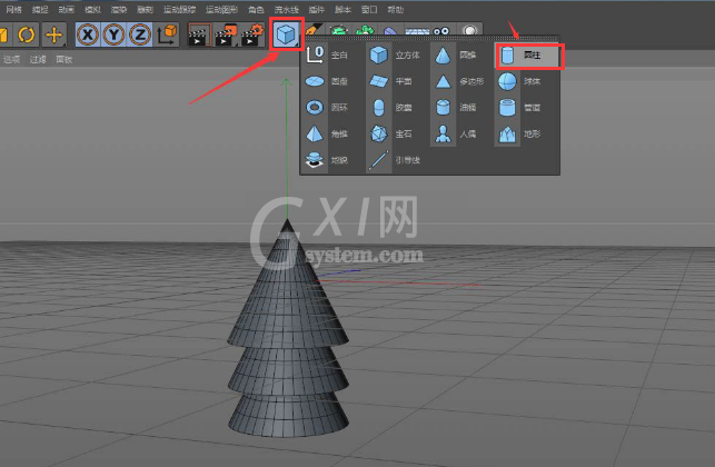 C4D如何创建树木模型？C4D创建树木模型方法步骤截图