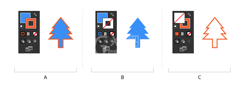 Illustrator中怎么使用填色和描边上色？Illustrator中使用填色和描边上色的方法截图