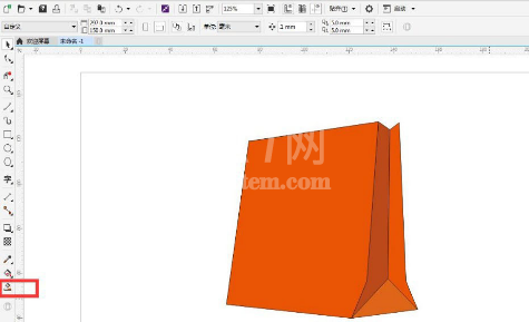 cdr手提袋怎么画？cdr矩形绘制立体手提袋方法介绍