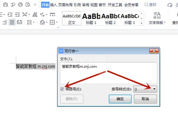 word文档双行合一怎么弄?word文档设置双行合一教程截图