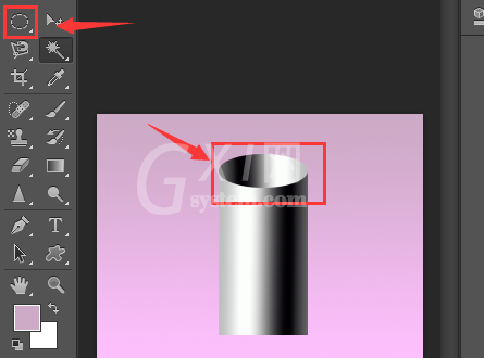 ps怎么画圆柱体？ps绘制立体阴影圆柱技巧分享截图