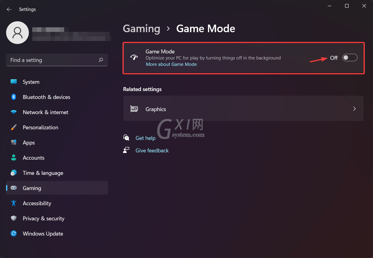 Win11怎么禁用游戏模式？Win11禁用游戏模式的方法截图