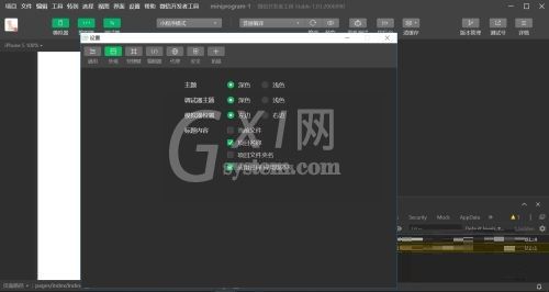 微信开发者工具主题及字体怎么设置？微信开发者工具主题及字体设置方法截图