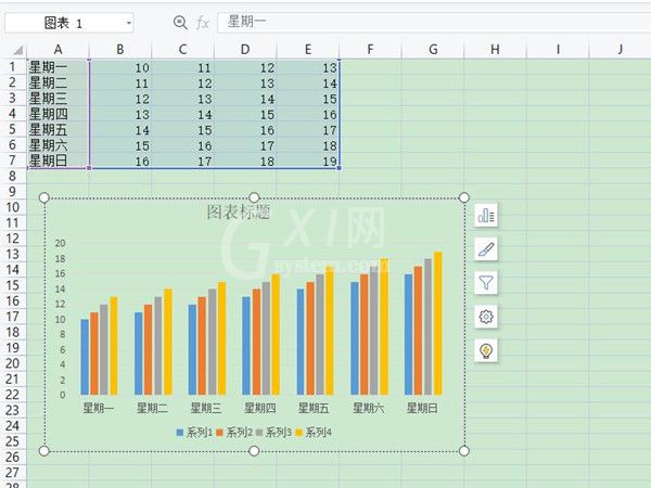 wps怎么做柱状图表？wps插入柱状图表方法介绍截图