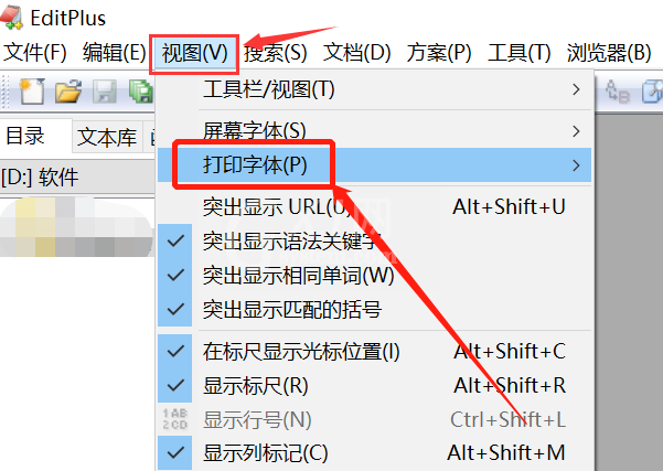 EditPlus打印文件字体怎么改？EditPlus设置打印字体技巧分享截图