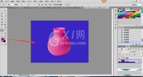 Photoshop CS6怎么改背景颜色?PhotoShop CS6改变照片背景颜色步骤截图