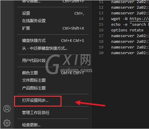 Vscode如何设置账号同步?Vscode账号同步登陆的方法截图