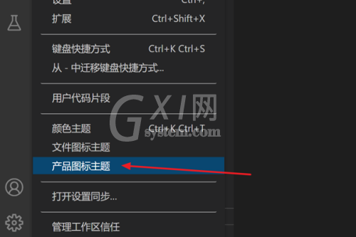 Vscode怎么修改产品图标主题?Vscode修改产品图标主题方法截图