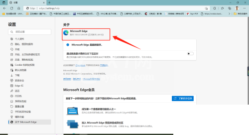 microsoft edge怎么查看版本号?microsoft edge查看版本号方法截图