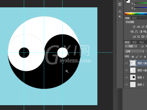 Photoshop怎么制作太极图?Photoshop制作太极图方法截图