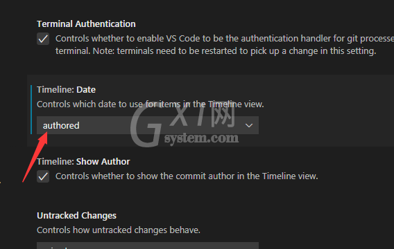 Vscode中git承诺的时间表日期怎么开启?Vscode中git承诺的时间表日期开启方法截图