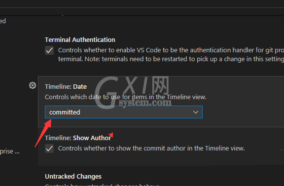 Vscode中git承诺的时间表日期怎么开启?Vscode中git承诺的时间表日期开启方法截图