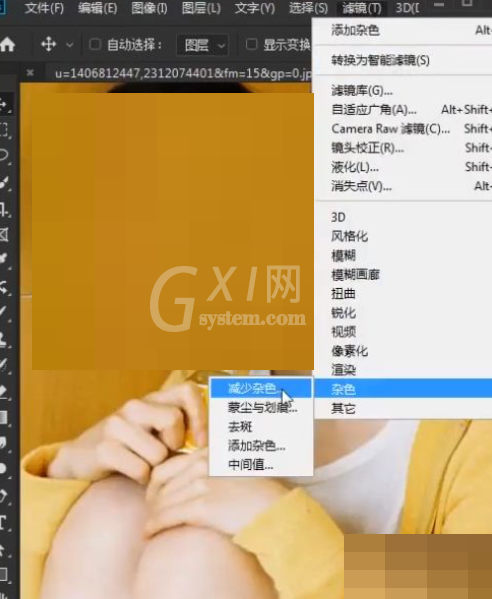 Photoshop怎么去杂色?Photoshop去杂色教程截图