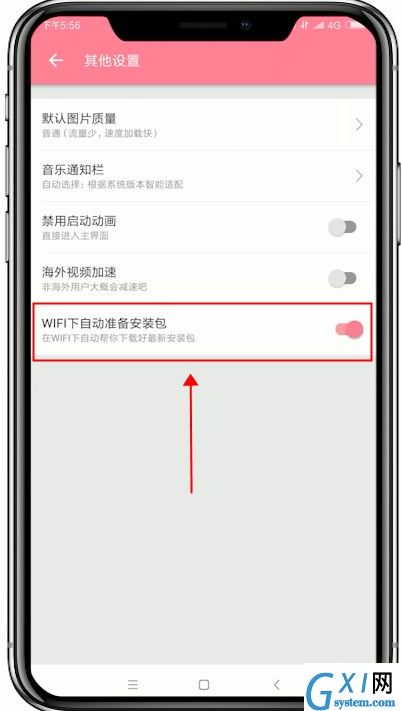 在哔哩哔哩中关掉WiFi自动下载安装包的方法截图