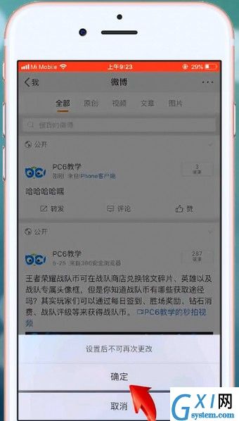 微博APP设置不让别人看到的操作流程截图