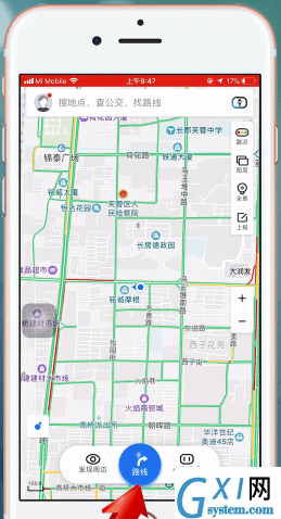 百度地图APP的具体使用过程截图