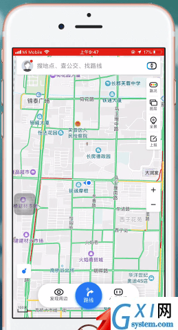 百度地图APP的具体使用过程截图